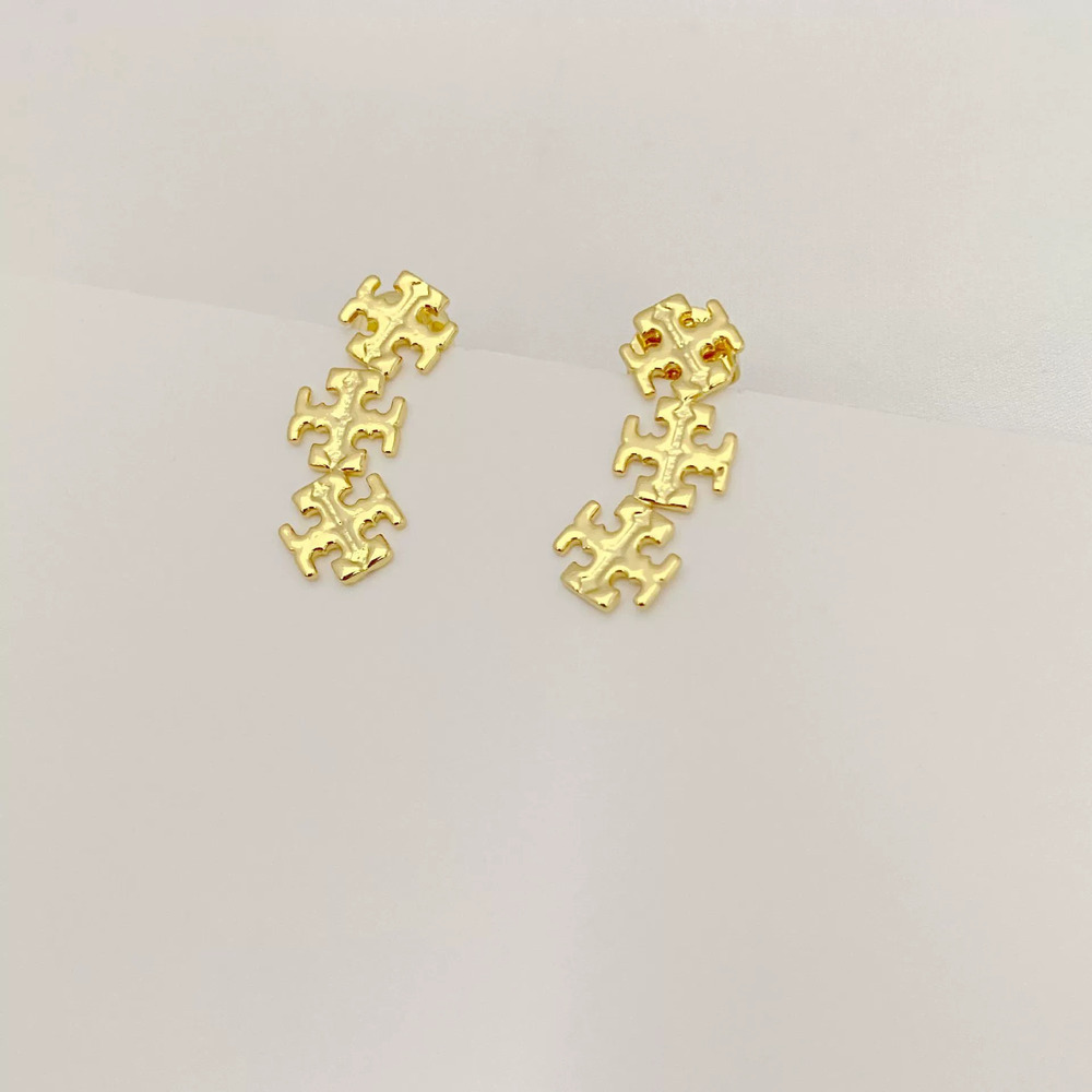Tory Burch Letter Earrings Trendy